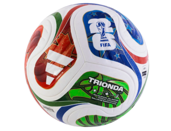 adidas FIFA World Cup 2026 Trionda FIFA Quality Pro Match Soccer Ball - White/Solar Blue/Red/Flash Lime