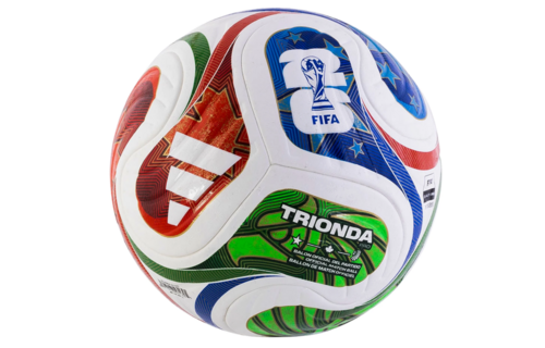 adidas FIFA World Cup 2026 Trionda FIFA Quality Pro Match Soccer Ball - White/Solar Blue/Red/Flash Lime