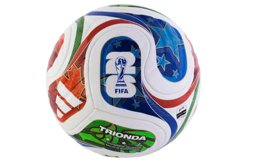 adidas FIFA World Cup 2026 Trionda FIFA Quality Pro Match Soccer Ball - White/Solar Blue/Red/Flash Lime