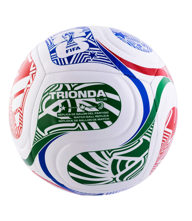 adidas adidas FIFA World Cup 2026 Trionda Club Soccer Ball - White/Vivid Red/Glow Blue/Green