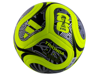 adidas FIFA World Cup 2026 Trionda Club Soccer Ball - Lucid Lemon/Black/Silver Metallic