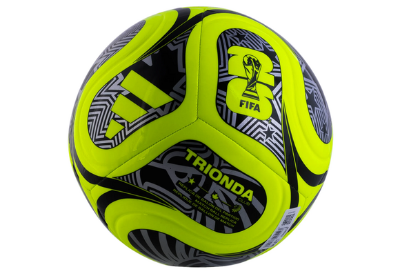 adidas FIFA World Cup 2026 Trionda Club Soccer Ball - Lucid Lemon/Black/Silver Metallic