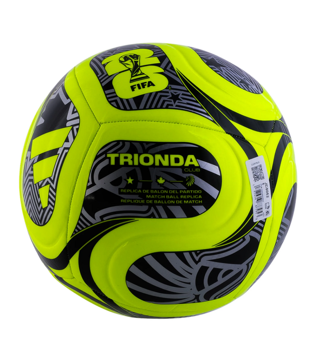 adidas adidas FIFA World Cup 2026 Trionda Club Soccer Ball - Lucid Lemon/Black/Silver Metallic