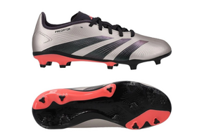 adidas Jr Predator 24 League  FG - Platinum Metallic/Aurora/Black/Turbo