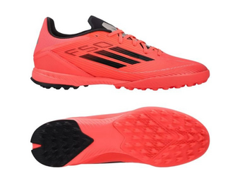 adidas F50 League TF Turf Soccer Shoes Victory Pack - Turbo/Aurora/Platinum Metallic