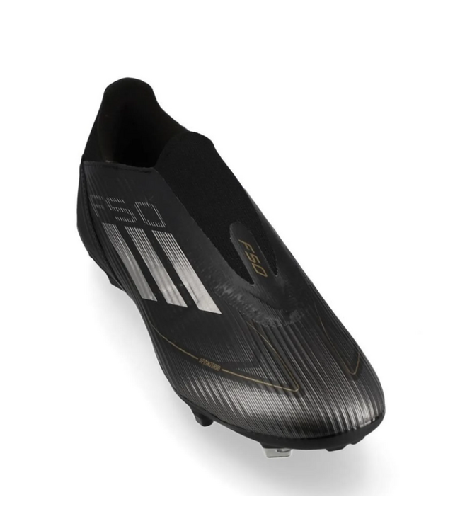 adidas adidas F50 League Laceless FG / MG Dark Spark Pack - Cold Black/Iron Metallic/Gold Metallic