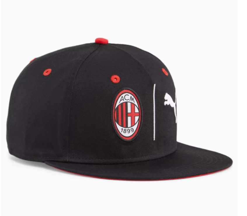 Puma AC Milan 2023 / 24 Flat Brim Hat - Black/Red