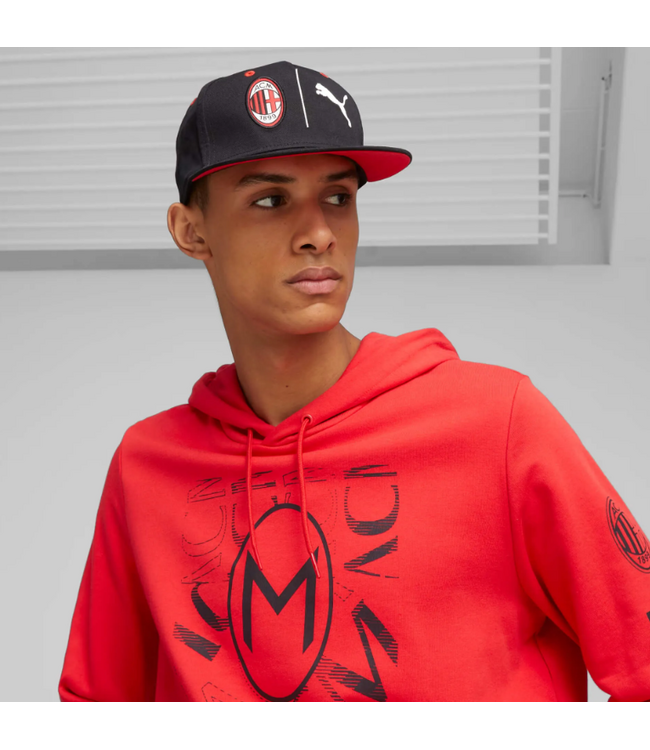 Puma Puma AC Milan 2023 / 24 Flat Brim Hat - Black/Red