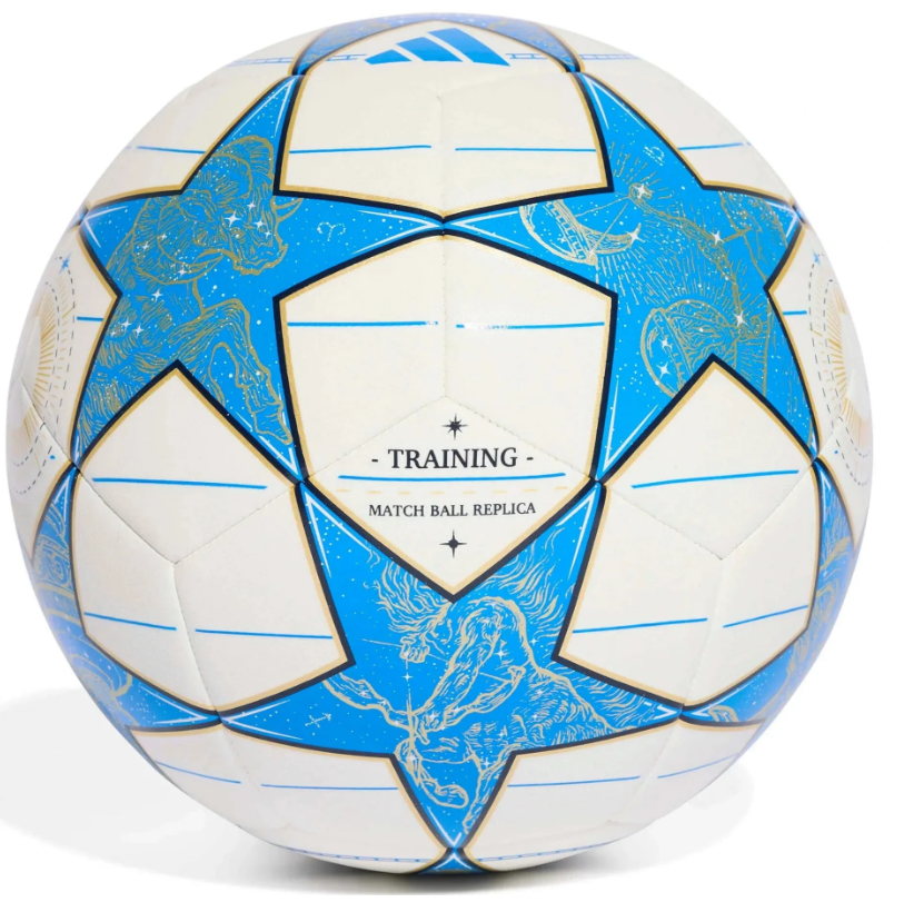 adidas UCL Champions League 25 / 26 Training Ball - White/Dark Blue/Pantone/Matte Gold