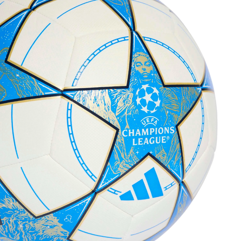 adidas UCL Champions League 25 / 26 Training Ball - White/Dark Blue/Pantone/Matte Gold