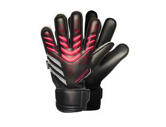 adidas Predator Match Fingersave Goalkeeper Gloves - Black/Lucid Red