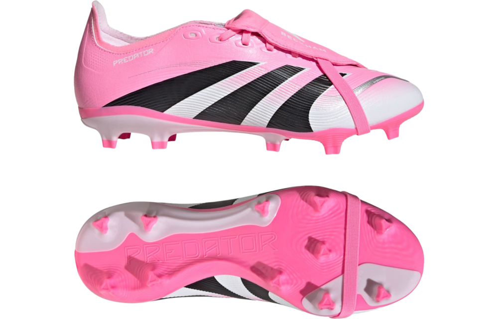 adidas Predator 25 League Fold Over Tongue FG Beckham - Beam Pink/Core Black/Cloud White
