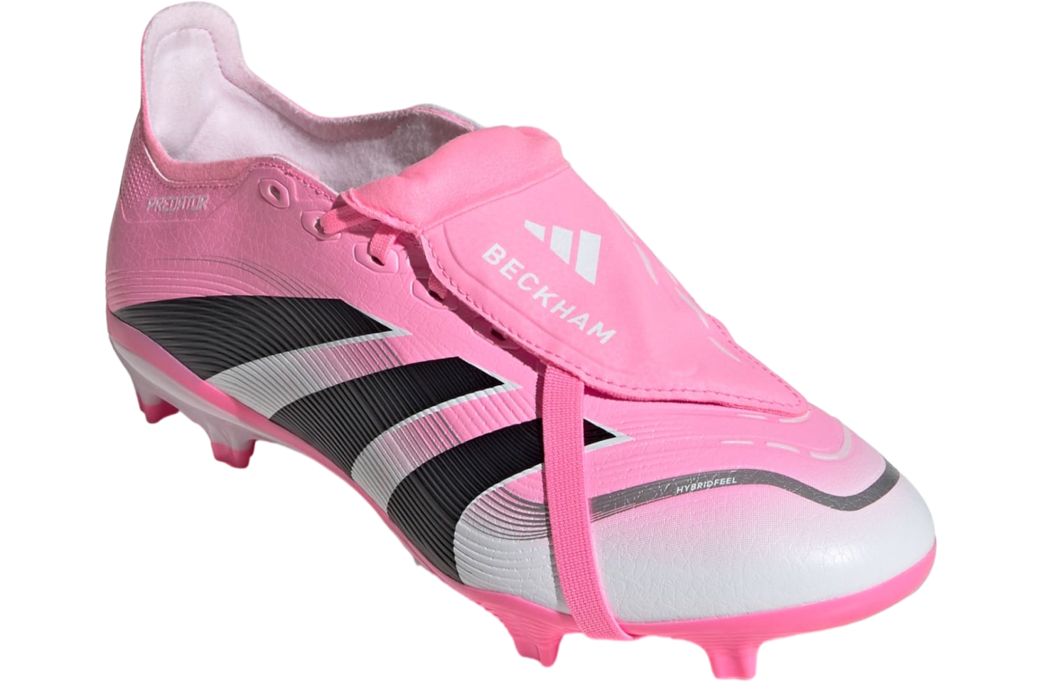 adidas Predator 25 League Fold Over Tongue FG Beckham - Beam Pink/Core Black/Cloud White