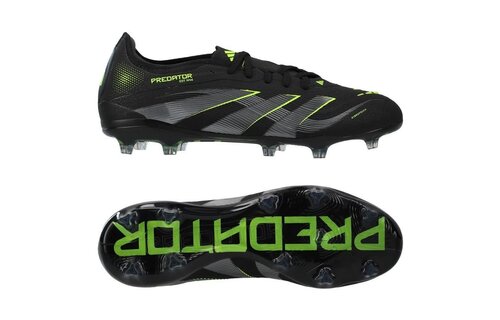 adidas Predator 25 PRO FG - Core Black/Carbon/Lucid Lemon