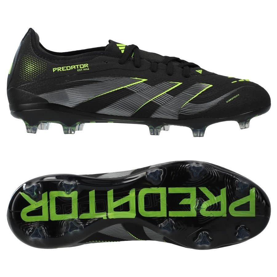 adidas Predator 25 PRO FG - Core Black/Carbon/Lucid Lemon