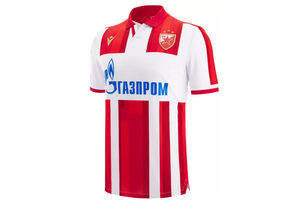 Macron Red Star Belgrade 2025 - 26 Authentic Home Jersey - Red/White/Royal