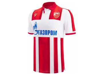 Macron Red Star Belgrade 2025 - 26 Authentic Home Jersey - Red/White/Royal
