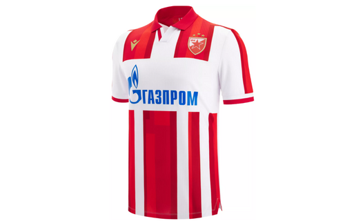 Macron Red Star Belgrade 2025 - 26 Authentic Home Jersey - Red/White/Royal
