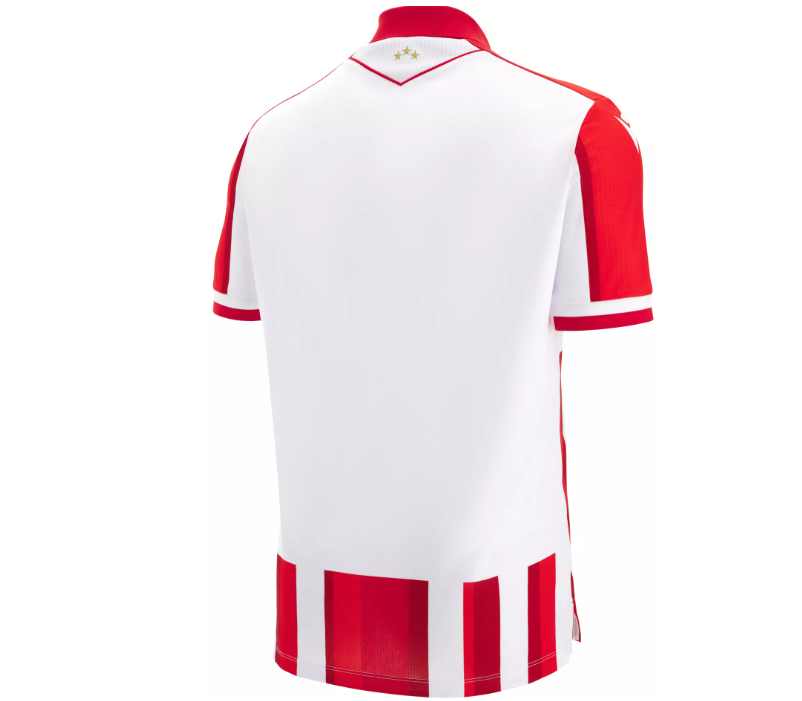 Macron Red Star Belgrade 2025 - 26 Authentic Home Jersey - Red/White/Royal
