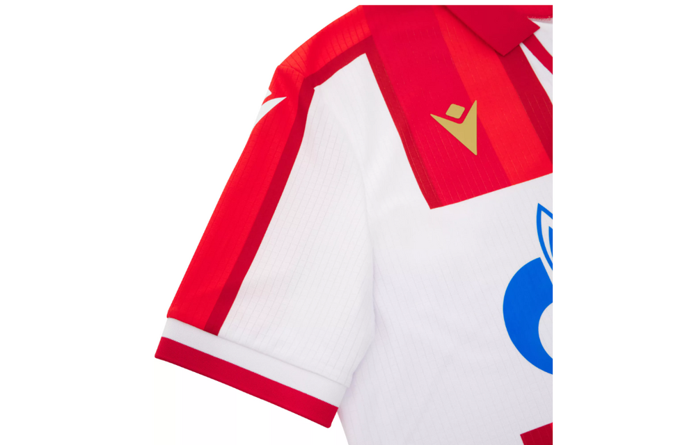 Macron Red Star Belgrade 2025 - 26 Authentic Home Jersey - Red/White/Royal