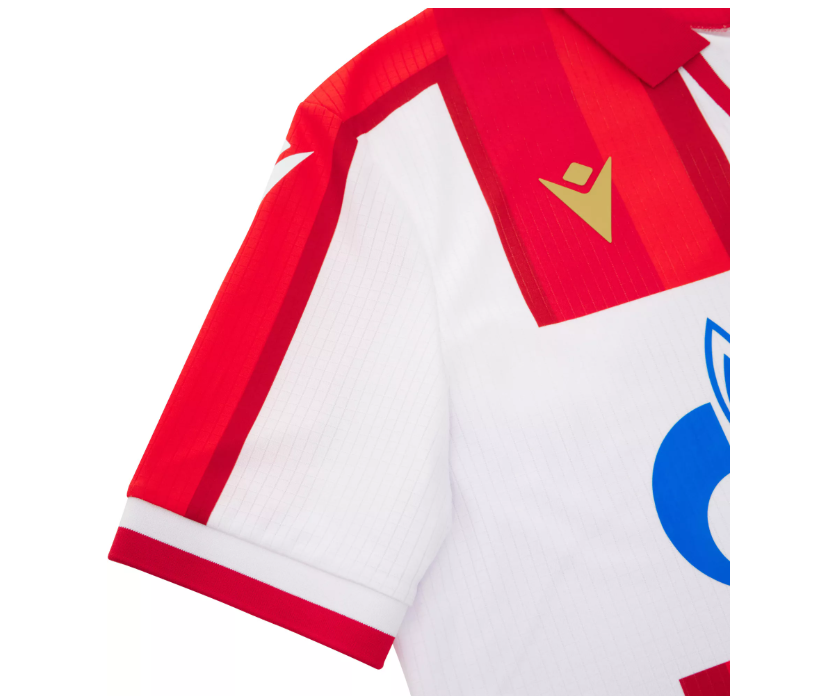 Macron Red Star Belgrade 2025 - 26 Authentic Home Jersey - Red/White/Royal