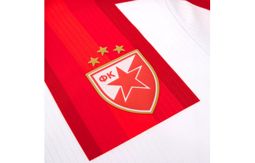 Macron Red Star Belgrade 2025 - 26 Authentic Home Jersey - Red/White/Royal
