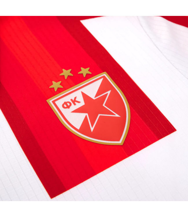 Macron Macron Red Star Belgrade 2025 - 26 Authentic Home Jersey - Red/White/Royal