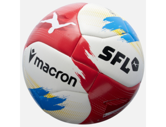 Macron Campione Swiss Football League 2025/26 Official Replica Soccer Ball - White/Red/Blue