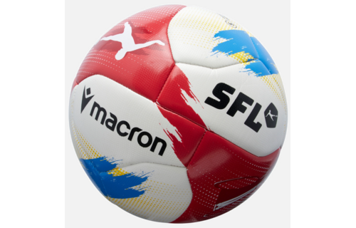 Macron Campione Swiss Football League 2025/26 Official Replica Soccer Ball - White/Red/Blue