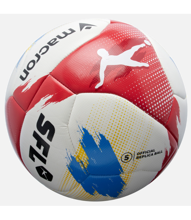 adidas Macron Campione Swiss Football League 2025/26 Official Replica Soccer Ball - White/Red/Blue