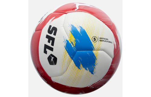 Macron Campione Swiss Football League 2025/26 Official Replica Soccer Ball - White/Red/Blue