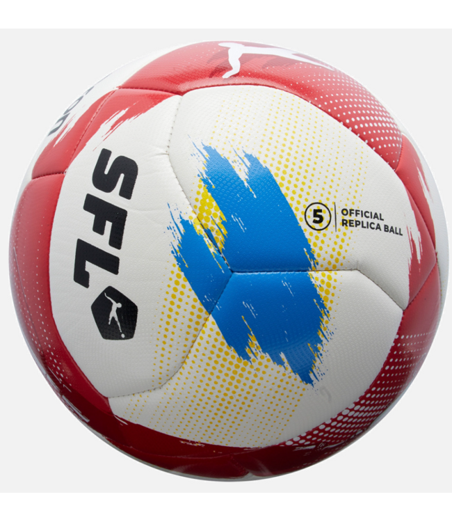 adidas Macron Campione Swiss Football League 2025/26 Official Replica Soccer Ball - White/Red/Blue