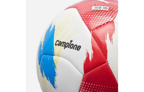 Macron Campione Swiss Football League 2025/26 Official Replica Soccer Ball - White/Red/Blue