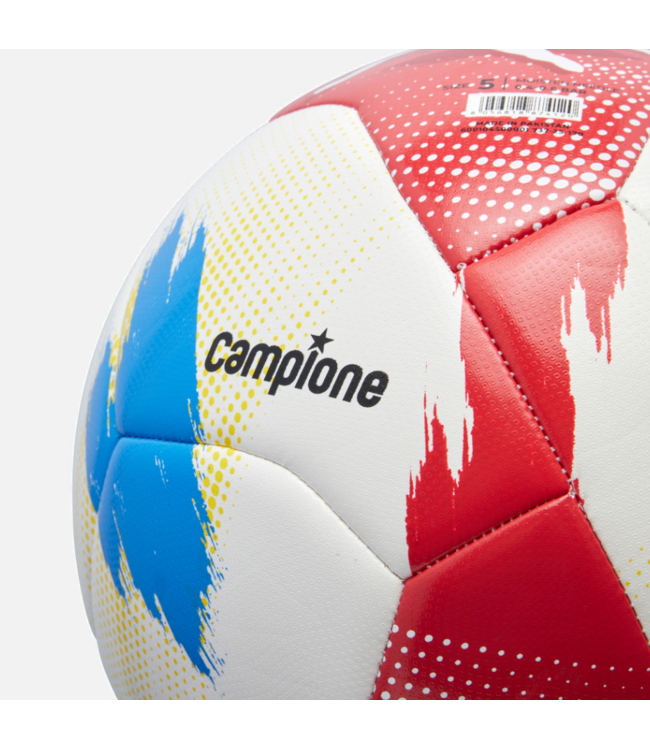 adidas Macron Campione Swiss Football League 2025/26 Official Replica Soccer Ball - White/Red/Blue