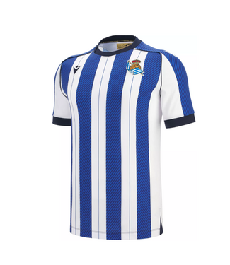 Macron Macron Real Sociedad 2025 - 26 Authentic Home Jersey - White/Loyal Blue