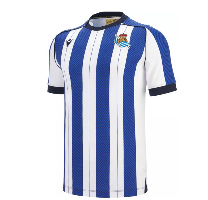 Macron Real Sociedad 2025 - 26 Authentic Home Jersey - White/Loyal Blue