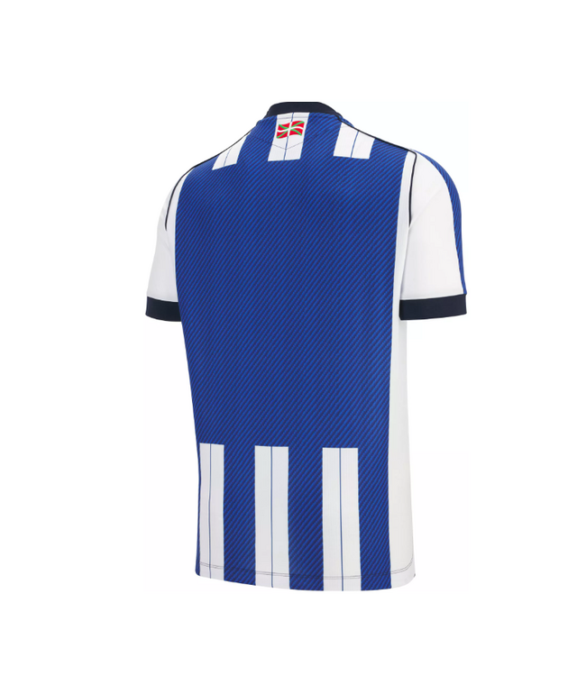 Macron Macron Real Sociedad 2025 - 26 Authentic Home Jersey - White/Loyal Blue