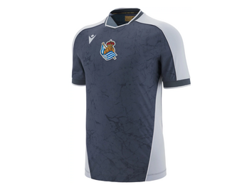 Macron Real Sociedad 2025 - 26 Authentic Away Jersey - Dark Grey/Smoke Grey