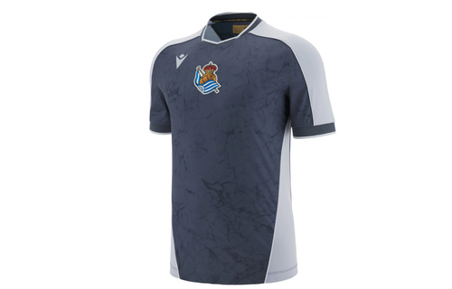 Macron Real Sociedad 2025 - 26 Authentic Away Jersey - Dark Grey/Smoke Grey