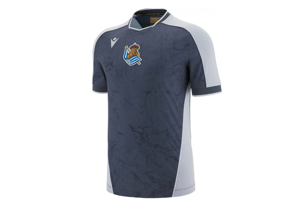Macron Real Sociedad 2025 - 26 Authentic Away Jersey - Dark Grey/Smoke Grey