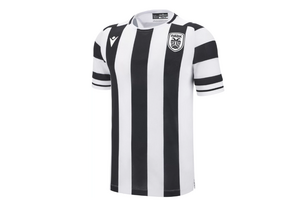 Macron PAOK FC 2025 - 26 Authentic Home Jersey - Black/White