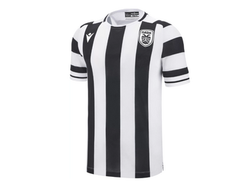 Macron PAOK FC 2025 - 26 Authentic Home Jersey - Black/White