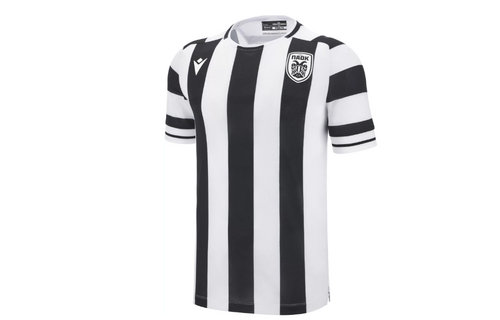 Macron PAOK FC 2025 - 26 Authentic Home Jersey - Black/White