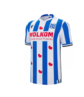 Macron Macron SC Heerenveen 2025 - 26 Authentic Home Jersey - White/Loyal Blue/Red