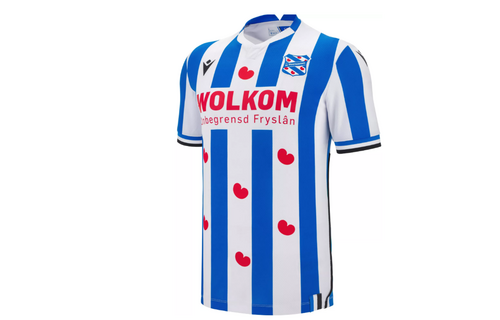 Macron SC Heerenveen 2025 - 26 Authentic Home Jersey - White/Loyal Blue/Red