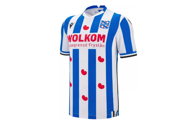 Macron SC Heerenveen 2025 - 26 Authentic Home Jersey - White/Loyal Blue/Red