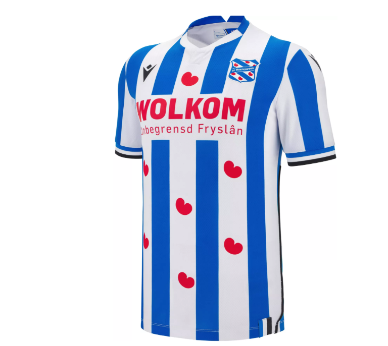 Macron SC Heerenveen 2025 - 26 Authentic Home Jersey - White/Loyal Blue/Red