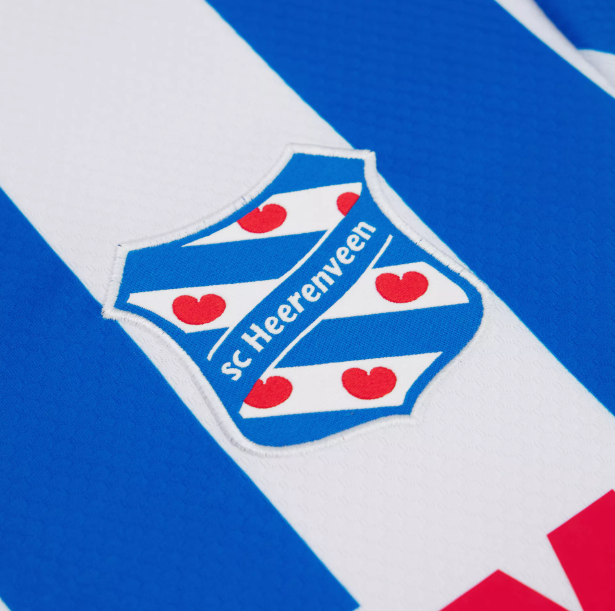 Macron SC Heerenveen 2025 - 26 Authentic Home Jersey - White/Loyal Blue/Red