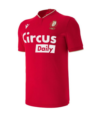 Macron Macron Standard Liege 2025 - 26 Authentic Home Jersey - Red/White