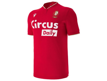 Macron Standard Liege 2025 - 26 Authentic Home Jersey - Red/White